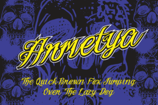 Armetya Typeface: A Masculine Script for Editorial Design