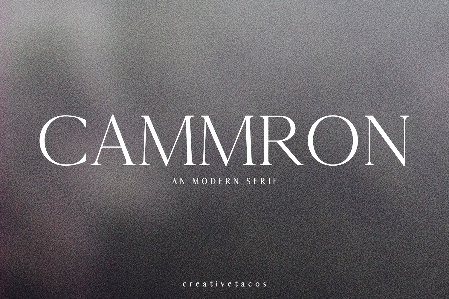Cammron: A Modern Serif Typeface for Digital Design