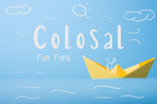 Colosal: A Versatile Script Font for Crafters