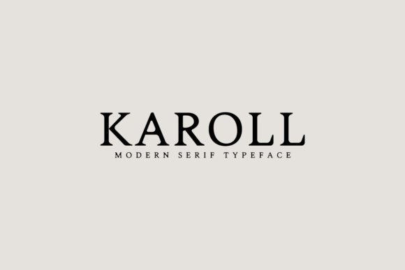Karoll Serif Font for Handmade Brands