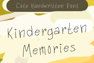Kindergarten Memories: A Playful Font for Editorial Design