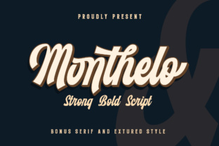 Monthelo Font Review: A Bold Script for Branding