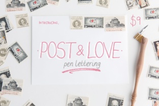Post Love: A Handwritten Font for Editorial Design