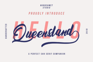 Queensland: A Bold Script Font for Editorial Design