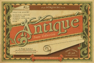 Renaissance Garden Font for Editorial Design