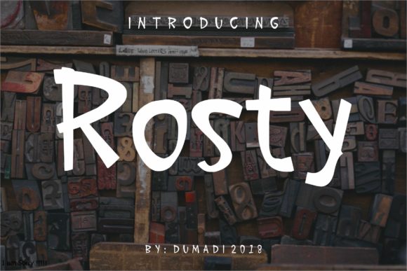 Rosty Typeface: Bold Script for Digital Campaigns