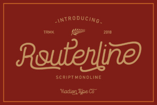 Routerline: A Script Typeface for Digital Branding