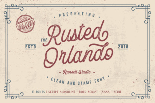 Rusted Orlando: A Vintage Typeface for Web Design