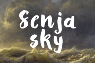 Senja Sky: A Charming Display Font for Small Business Branding