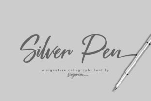 Silver Pen Script Font for Brand Identity