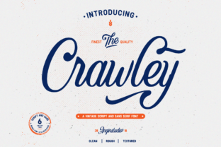 The Crawley Duo: A Vintage Script Font for Editorial Design