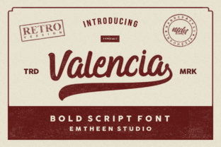 Valencia Typeface: A Bold Script for Editorial Design