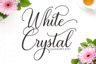 White Crystal Script Font for Campaigns